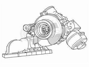 New Turbocharger 900419-0002 PZ3Q6K682AA Ford 2.0 EcoBlue 140 kW 2018-