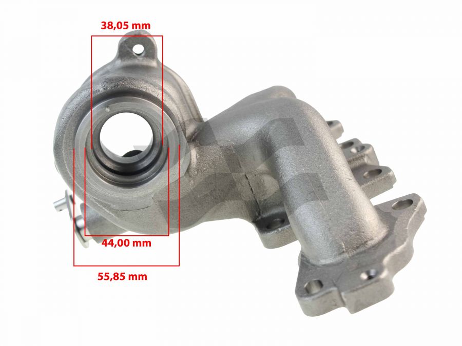 Collecteur d'échappement 49373-05001 144105266R Renault Megane III 1.2 TCe 97 kW 2013- - Photo 3