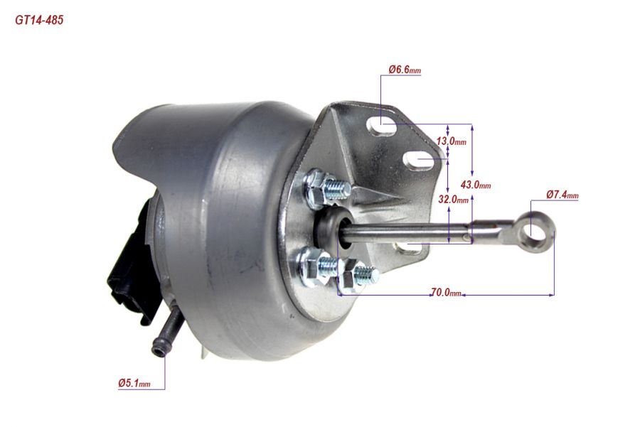 Wastegate Turbine Actuator 783248 CITROEN C4 PICASSO 2.0L HDi DW10C - Photo 4