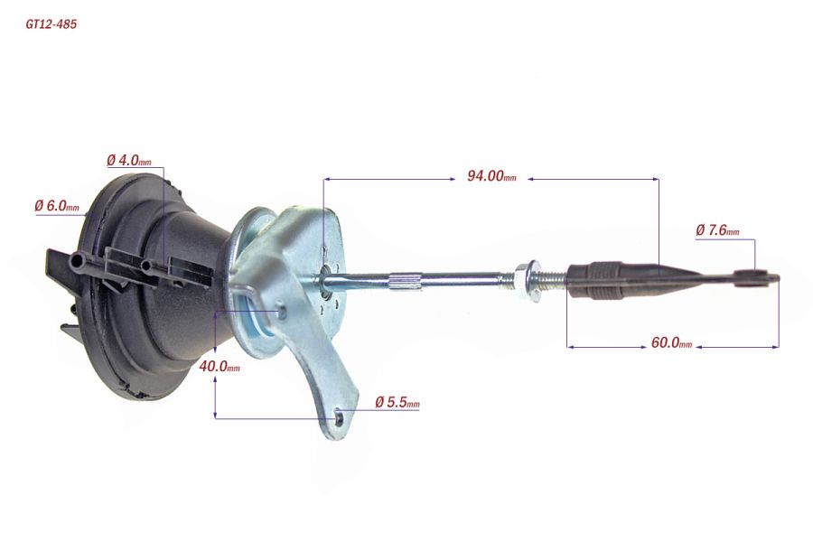 Wastegate Turbine Actuator 712290 SMART 0.6L 160910 - Photo 4