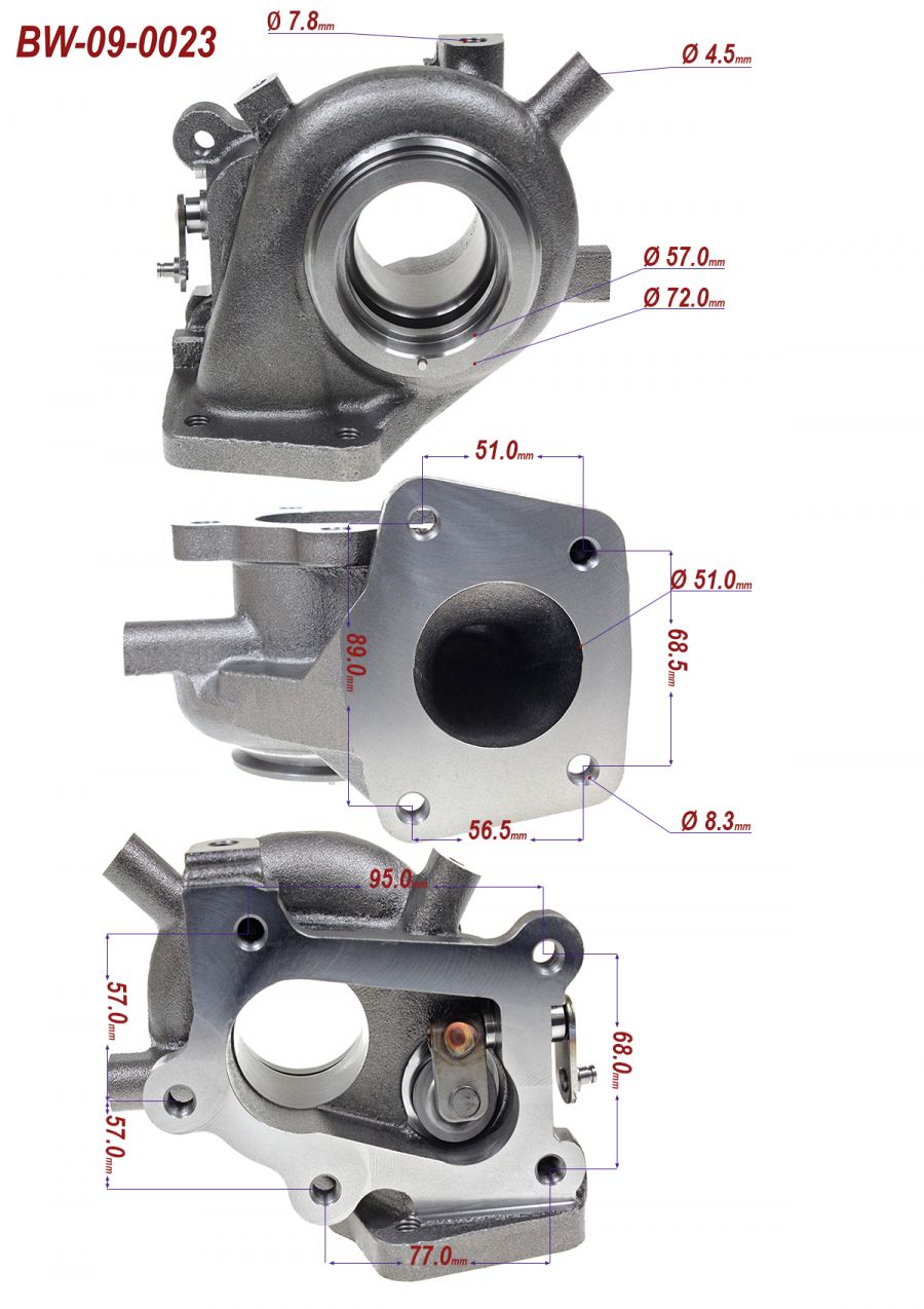 Turbine housing K0422582  MAZDA CX-7 2.3 DISI L3T - Photo 8