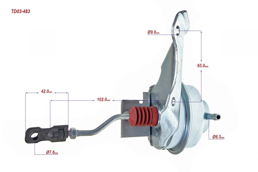 Wastegate Turbine Actuator 49131-06003 OPEL COMBO C 1.7 CDTI Z17DTH - Photo 4