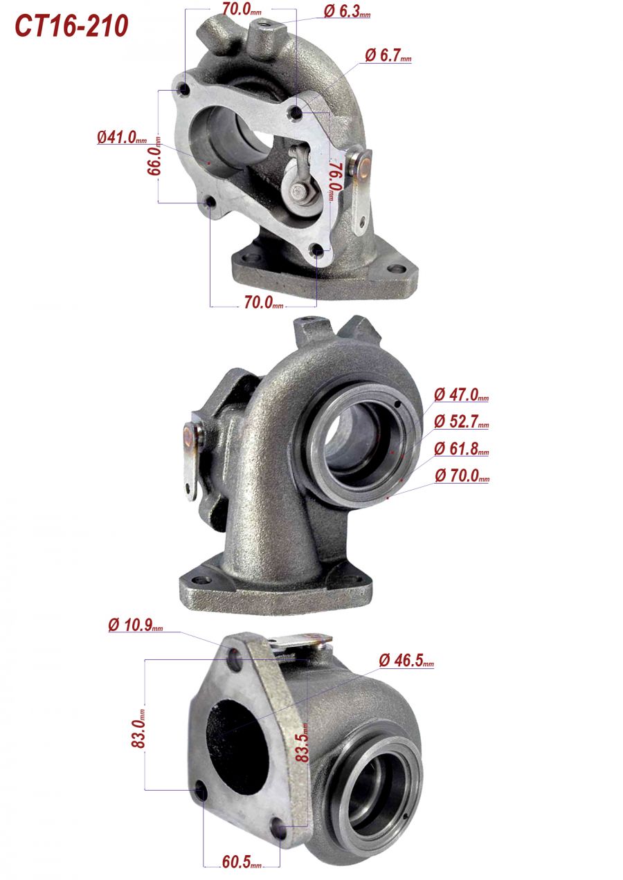 Turbine housing 17201-30030 TOYOTA HILUX 2.5 - Photo 10