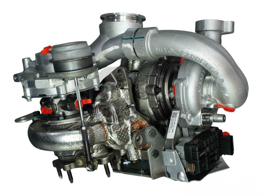 New org. bi-turbo 805713-0009 059145061L AUDI A6 3.0 TDI CGQB 221KW 2011- - Photo 2