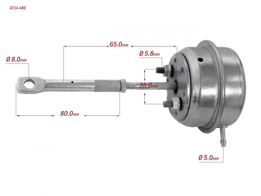 Wastegate Turbine Actuator 775517 AUDI A3 1.6TDI CAYC - Photo 4