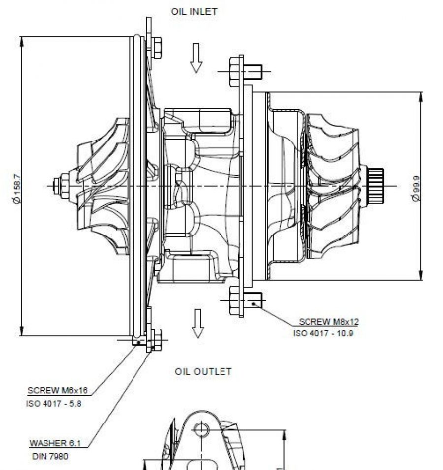 Cartridge for RE526872 3990323186C turbo John Deere 2004- - Photo 7 Cartridge for RE526872 3990323186C turbo John Deere 2004- - Photo 7