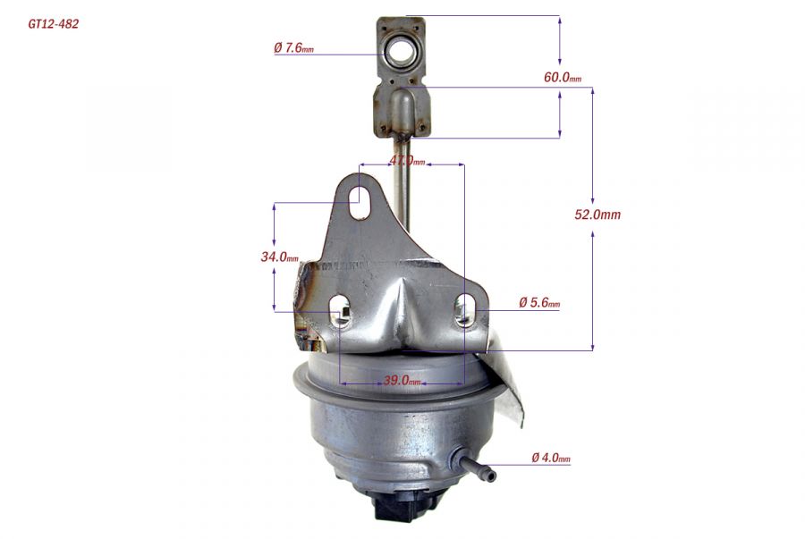 SIŁOWNIK TURBINY 789016-2 SEAT IBIZA 1.2 CFWA 55kW - Photo 4