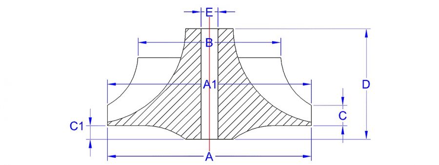 Compressor wheel (CNC)